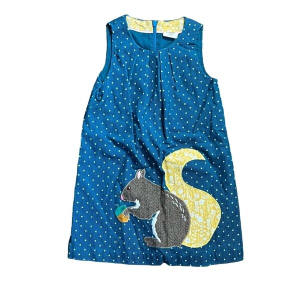 Mini Boden Other - Mini Boden Squirrel Corduroy Pinafore 5-6